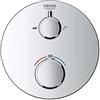 Grohe Gro-24077000 Miscelatore Termostatico Vasca-Doccia a 2 Vie con Deviatore, Cromo, ‎20 x 18 x 24.3 cm
