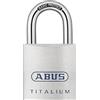 ABUS Lucchetto Titalium 80TI/45 - Lucchetto da cantina con corpo leggero e solido in alluminio speciale - Livello di sicurezza 7 - Argento