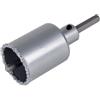 wolfcraft Sega a tazza con riporto in metallo duro e mandrino I 3899000 I Per impianti elettrici e sanitari in calcestruzzo, muratura e pietra; profondità di taglio 55 mm