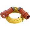 As - Schwabe 60712 - Cavo di prolunga CEE da esterni, 400 V/16 A, K35 AT-N07V3V3-F, 5G1,5, con spina per invertitore di fase, IP44, colore: giallo, 10 m