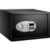 Amazon Basics Cassaforte in acciaio con Serratura con tastiera digitale, 34 litri, 43 x 37 x 27 cm (larghezza x profondità x altezza), per custodire denaro, contanti, gioielli, documenti, nero