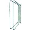 Alberts GAH-Alberts 692216 Rastrelliera per biciclette singola, per montaggio a parete, zincata a caldo, portabiciclette con angolo a 90°, Acciaio, 350 x 140 mm