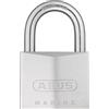 ABUS Lucchetto Marine 75IB/50 - Resistente alle intemperie - Corpo della Serratura in Ottone con Rivestimento in Nichel Perlato - Livello di Sicurezza 7 - Argento