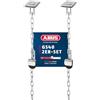 Abus Gs40 Spranga per Griglie, Set di 2, Blocco Antieffrazione per Grate Da Cantina e Pozzi di Luce In Plastica, Catena Variabile, Livello di Sicurezza: 6, 03600