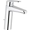 Grohe 23448002 Eurodisc Cosmopolitan Miscelatore Monocomando per Lavabo con Astina a Saltarello, Taglia M, Cromo