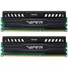 Patriot Memory Viper 3 Black Mamba DDR3 1866 16GB (2x8GB) C10 Kit Memoria Gaming XMP 1.3 Nero PV316G186C0K