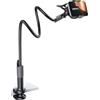 Lamicall Supporto Telefono, Collo D'oca Supporto Regolabile - Universale Stand per iPhone 17 16 15 14 13 Pro Max, Plus Mini XS XR X 8 7, Switch, Samsung S10 S9 S8, Scrivania, Altri Smartphone - Nero