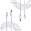 LitaElek 5 Coppia CC Jack 5,5mm x 2,1mm DC Connettore DC 12V Maschio  Femmina Jack Alimentazione Adattatore Connettore per Striscia LED e  Telecamera