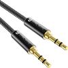Syncwire Cavo audio AUX da 3,5 mm, 2 m, in nylon intrecciato, cavo AUX per auto, cuffie, iPhone, iPad, iPod, Samsung, lettore MP3, smartphone, Echo Dot, tablet, stereo di casa, computer portatile e
