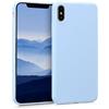 kwmobile Custodia Compatibile con Apple iPhone XS Max Cover - Back Case per Smartphone in Silicone TPU - Protezione Gommata - blu chiaro matt