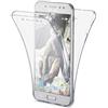 NALIA 360 Gradi Cover compatibile con Samsung Galaxy J3 2017 EU Model, Totale Custodia Protezione, Silicone Trasparente Full-Body Case, Gomma Morbido Ultra-Slim Protettiva Bumper, Colore:Trasparente