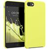 kwmobile Custodia Compatibile con Apple iPhone SE (2022) / iPhone SE (2020) / iPhone 8 / iPhone 7 Cover - Back Case per Smartphone in Silicone TPU - Protezione Gommata - giallo pastello