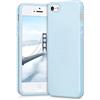 kwmobile Custodia Compatibile con Apple iPhone SE (1.Gen 2016) / iPhone 5 / iPhone 5S Cover - Back Case per Smartphone in Silicone TPU - Protezione Gommata - blu chiaro matt