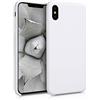 kwmobile Custodia Compatibile con Apple iPhone XS Max Cover - Back Case per Smartphone in Silicone TPU - Protezione Gommata - bianco