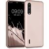 kwmobile Custodia Compatibile con Xiaomi Mi 9 Lite Cover - Back Case Morbida - Protezione in Silicone TPU Effetto Metallizzato oro rosa metallizzato