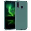 kwmobile Custodia Compatibile con Samsung Galaxy A40 Cover - Back Case per Smartphone in Silicone TPU - Protezione Gommata - verde blu