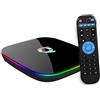 TUREWELL Q Plus Android 10.0 TV Box 2GB RAM 16GB ROM H616 Quad-core cortex-A53 Support 3D 6K Ultra HD H.265 2.4GHz WiFi 10/100M Ethernet Smart TV Google TV