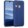kwmobile Custodia Compatibile con Samsung Galaxy A40 Cover - Back Case Morbida - Protezione in Silicone TPU Effetto Metallizzato blu metallizzato