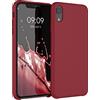 kwmobile Custodia Compatibile con Apple iPhone XR Cover - Back Case per Smartphone in Silicone TPU - Protezione Gommata - rosso scuro