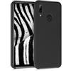 kwmobile Cover per Huawei P Smart (2019) Custodia - Back Case per Smartphone in Silicone TPU - Protezione Gommata - nero