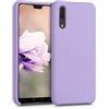 kwmobile Cover per Huawei P20 Custodia - Back Case per Smartphone in Silicone TPU - Protezione Gommata - lavanda