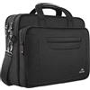 MATEIN Borsa Porta PC, 17 Pollici Borsa PC Impermeabile Borsa Lavoro Uomo Donna, Multifunzionale Borsa per PC Portatile Notebook Borsa Valigetta Porta Documenti per Università Scuola Viaggio, Nero