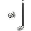 Bingfu Antenna Radio FM Antenna TV Antenna Telescopica per Scanner a 5 Sezioni Connettore BNC Antenna Radio Portatile VHF UHF Compatibile con Ricevitore Audio Radio