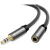 VICTECK Prolunga Jack Cavo, Nylon intrecciato Jack Audio Stereo 3,5mm Maschio a Femmina Cuffie Prolunga Compatibile con Cuffie Beats Apple iPhone iPad iPod Smartphone MP3 ed altri (1M)