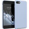 kwmobile Custodia Compatibile con Apple iPhone SE (2022) / iPhone SE (2020) / iPhone 8 / iPhone 7 Cover - Back Case per Smartphone in Silicone TPU - Protezione Gommata - blu chiaro matt