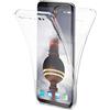 NALIA 360 Gradi Cover compatibile con Samsung Galaxy S8, Totale Custodia Protezione Silicone Trasparente Full-Body Case, Gomma Morbido Cellulare Ultra-Slim Protettiva Bumper, Colore:Trasparente