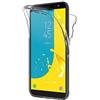 AICEK Cover Samsung Galaxy J6 2018, 360°Full Body Cover Samsung J6 Silicone Case Molle di TPU Trasparente Sottile Custodia per Galaxy J6 2018 (5.6 Pollici)