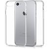 kwmobile Cover Compatibile con Apple iPhone SE (2022) / iPhone SE (2020) / iPhone 8 / iPhone 7 - Custodia in Silicone TPU Fronte Retro - Custodia Front Back Case Protezione Cristallina