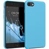 kwmobile Custodia Compatibile con Apple iPhone SE (2022) / iPhone SE (2020) / iPhone 8 / iPhone 7 Cover - Back Case per Smartphone in Silicone TPU - Protezione Gommata - blu chiaro