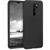 kwmobile Custodia Compatibile con Xiaomi Redmi Note 8 Pro Cover - Back Case per Smartphone in Silicone TPU - Protezione Gommata - nero matt