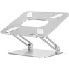 BoYata Supporto PC Portatile, Supporto per Laptop Multi-Angolo Regolabile w Compatibile per Laptop (10-17 Pollici) Inclusi MacBook Pro/Air, Surface Laptop, Samsung, HP (Argento)