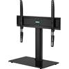 BONTEC Supporto TV da Tavolo per TV da 26-55 Pollici, Universale Altezza Regolabile Piedistallo TV, Supporto TV Fino a 40kg, Max VESA 400x400 mm