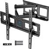 PERLESMITH Supporto TV Parete per TV da 26-60 Pollici, Staffa TV con Girevole ed Estendibile, Braccio TV Max VESA 400x400mm fino a 40kg con Livella a Bolla