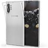 kwmobile Cover Compatibile con Samsung Galaxy Note 10 Plus - Custodia Morbida in Silicone TPU - Crystal Case Custodia Flessibile - trasparente