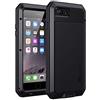 Lanhiem Cover Antiurto iPhone 8 Plus/7 Plus[Indistruttibile e Resistente][Supporta la Ricarica Wireless] Protezione dello Schermo Rugged Militare per iPhone 8/7 Plus Nero