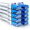 deleyCON 10x 0,5m Set Cavo Rete CAT6 - Cavo LAN CAT-6 RJ45 U-UTP Corto 50cm Patch Ethernet DSL Switch Router Modem Repeater Patchpanel - Bianco
