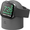 elago W2 Supporto di Ricarica Compatibile con Apple Watch Serie 11/10/9/8/7/6/5/4/3/2/1/Ultra3/Ultra2/Ultra/SE3/SE2/SE (49/46/45/44/42/41/40/38 mm) - Modalità Comodino [Senza cavo] (Grigio Scuro)