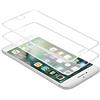 WEOFUN 2 Pezzi 3D Vetro Temperato per iPhone 6 Plus, iPhone 6S Plus, iPhone 7 Plus,iPhone 8 Plus Pellicola Protettiva [Durezza 9H,Anti-Scratch,Anti-Impronte, Facile da Pulire]-Bianco