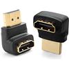 Cable Matters Pacchetto Combinato Adattatore HDMI 270 Gradi e 90 Gradi (HDMI Angolo Giusto) con Supporto 4K e HDR