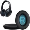 kwmobile 2x Cuscinetto Cuffie Compatibile con Bose Soundlink Around-Ear Wireless II Pad - Cuscinetti Ricambio Cuffie Over Ear Simil Pelle - nero