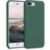 kwmobile Custodia Compatibile con Apple iPhone 7 Plus/iPhone 8 Plus Cover - Back Case per Smartphone in Silicone TPU - Protezione Gommata - verde militare