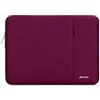 MOSISO Laptop Custodia Borsa 13-13,3 Pollici Notebook Compatibile con MacBook Air/PRO,Compatibile con MacBook PRO 14 M4 M3 M2 M1 2025-2021,Poliestere Manica Verticale con Tasca,Vino Rosso