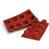 silikomart | SF050 Stampo in Silicone per Monoporzioni CANNELÉ, Antiaderente, 8 Cavità, Confezione da 1 Stampo per Dolci, Ø 55 h 50 mm, Made in Italy