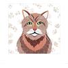 Simon Hart L' Arte Gruppo Simon Hart (Ginger Tom) - Stampa Artistica 40 x 40 cm, Carta, Multicolore, 40 x 40 x 1.3 cm