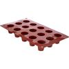 silikomart | SF0019 Stampo in Silicone per Monoporzioni BABÀ, Antiaderente, 15 cavità, Confezione da 1 Stampo per Dolci, Ø 35 h 38 mm, Made in Italy