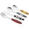 Esmeyer Safari - 4 Posate per Bambini Safari in Acciaio Inox 18/0 Lucide, in Scatola Regalo ** consigliato per Bambini dai 3 Anni in su **